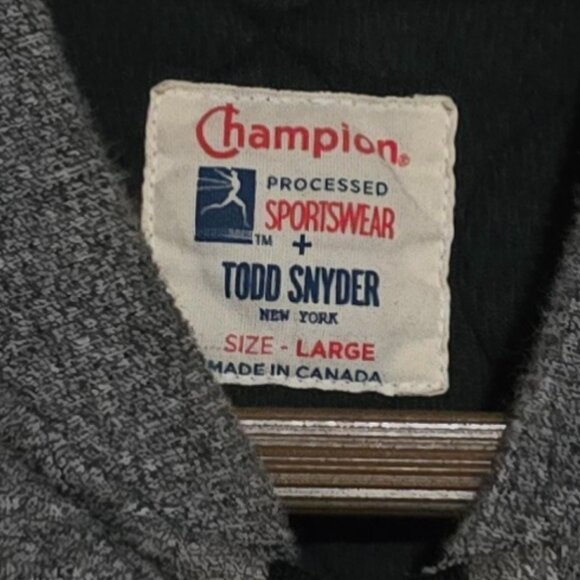 Champion X Todd Snyder Made in Canada Quilted Vest - Gray - Sz L* - Picture 2 of 5